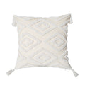Chenille Boho Throw Pillow Cover with Tassels (1pc)