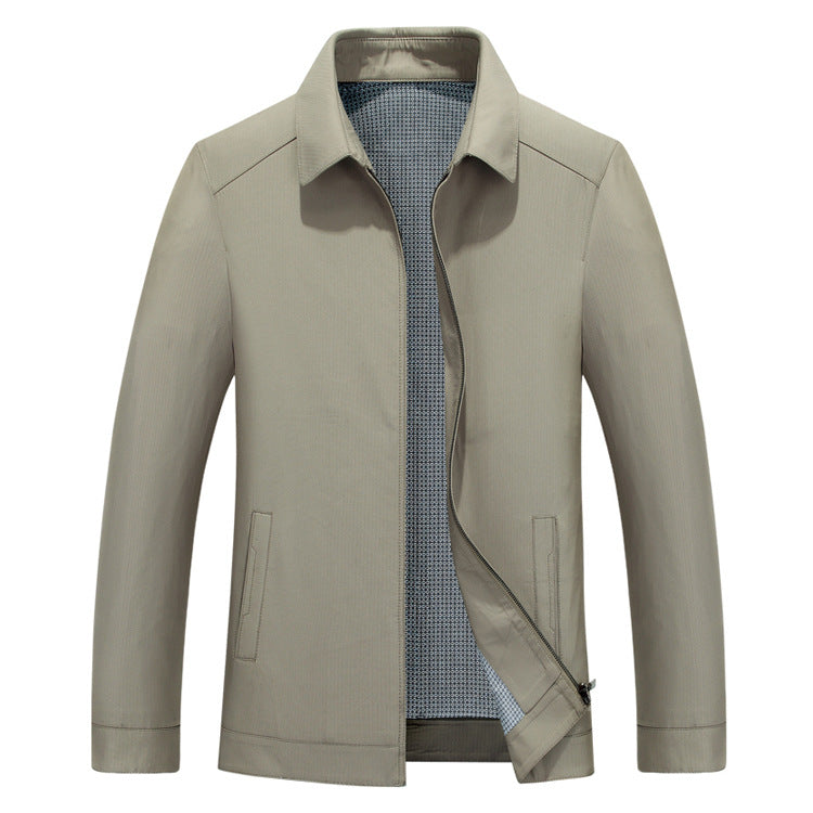 Men's Lightweight Plain Jacket for Business Casual Wear
