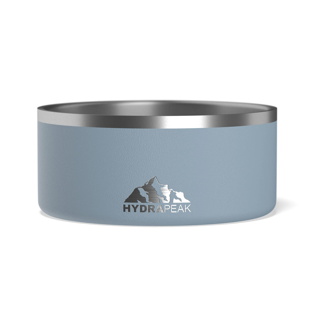 Hydrapeak Dog Bowl Non Slip Stainless Steel Dog Water Bowl Dog Food Bowls Large Sized Dog Dog Dish Dog Bowls Small Dogs 32oz/64oz Multiple Sizes (8 Cup Storm)