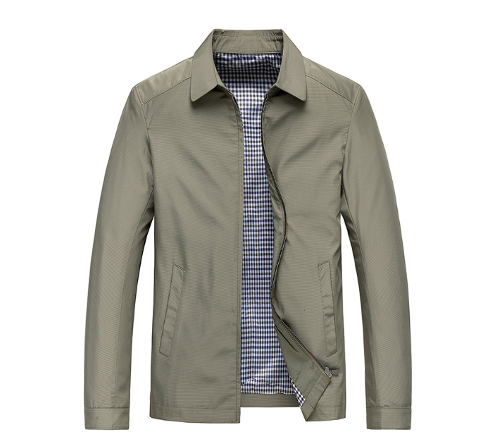 Men's Lightweight Plain Jacket for Business Casual Wear