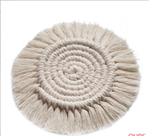 Bohemian Woven Coaster - Stylish Home Kitchen Decor